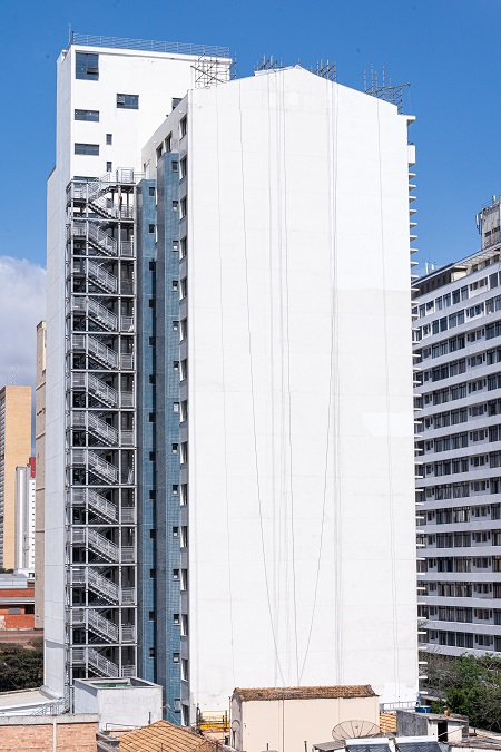 Empena do edifício-sede do Sesc-MG (Divulgação)
